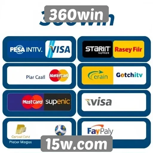 Métodos de pagamento disponíveis no 360win